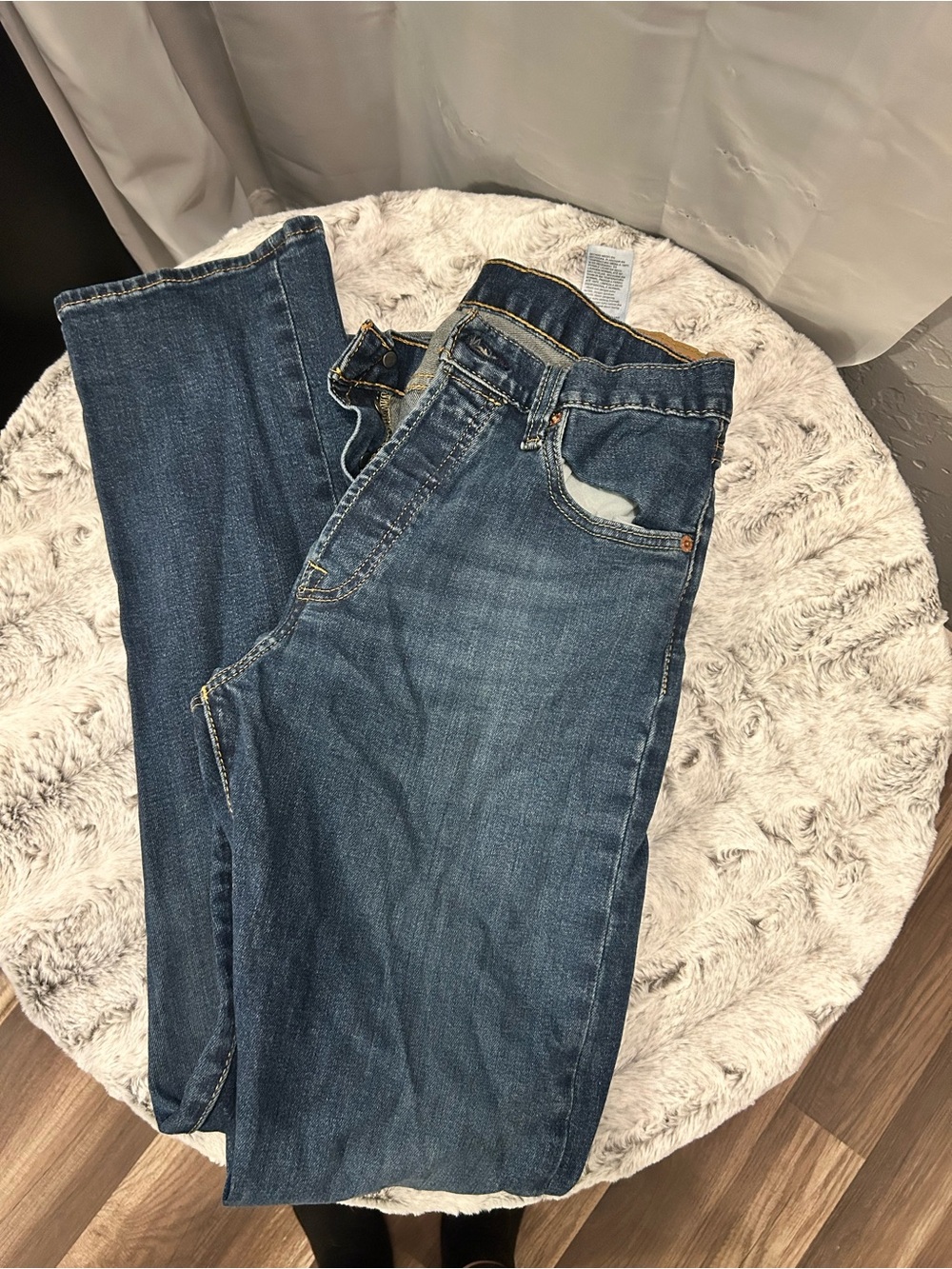 Levi's Men's Slim Straight Jeans in Blue Denim
